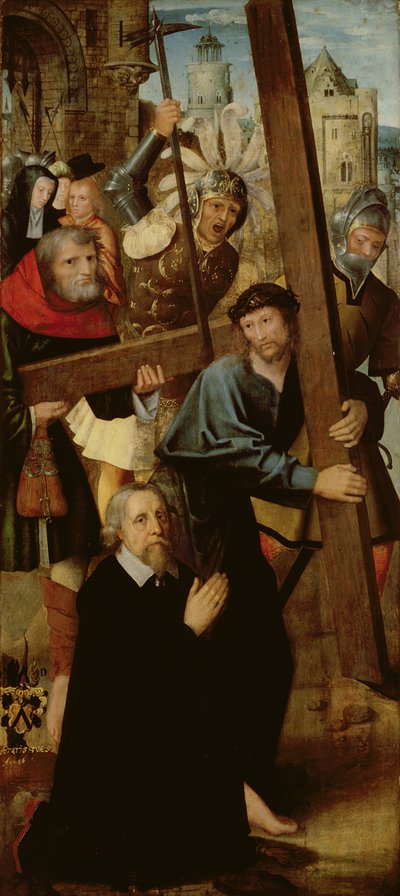 Christ Carrying the Cross, left wing from the Altar of St. Anthony by Netherlandish School